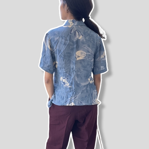 Printed Blue Shirt - Picture 3 of 3